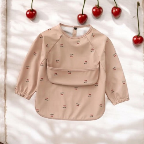 Bavoir imperméable manches longues Cerises
