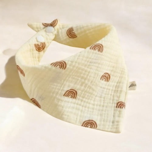 Bavoir Bandana en Gaze de Coton Rainbow