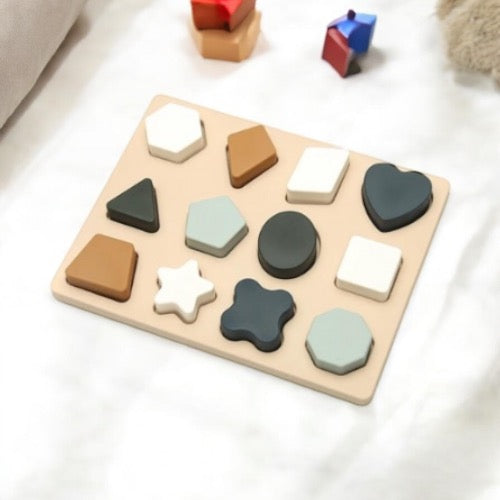 Puzzle Montessori à Formes en Silicone