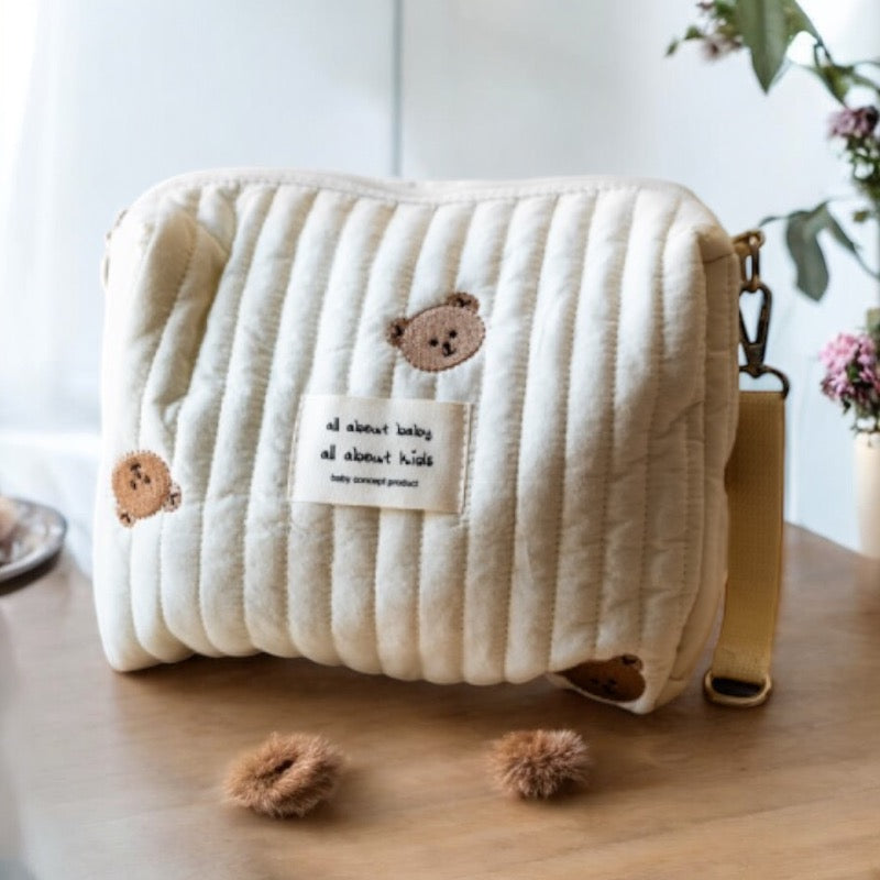 Pochette à Langer Ourson en coton