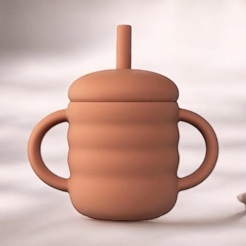 Tasses d'apprentissage bébé camel en silicone : 120 ml