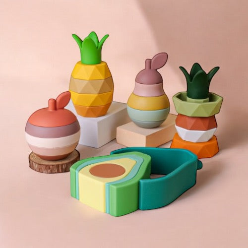 Silicone stacking fruits