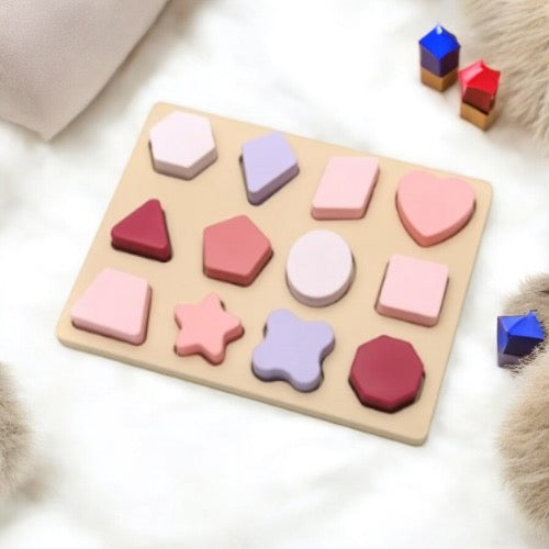 Puzzle Montessori à Formes en Silicone