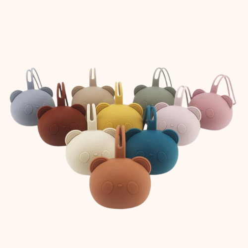 Porte sucette en silicone panda