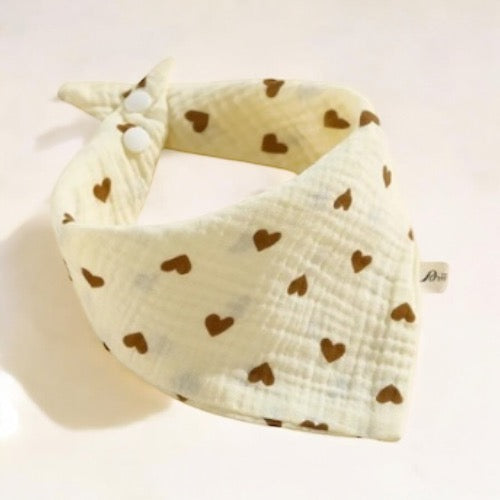 Bavoirs Bandana en Gaze de Coton Lovey