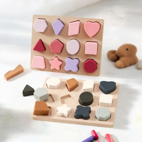 Puzzle Montessori à Formes en Silicone